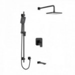 Riobel Equinox KIT1345EQ Type TP thermostaticpressure balance 0.5 coaxial 3-way system with hand shower rail shower head and spo