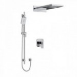 Riobel Equinox KIT2745EQ Type TP thermostaticpressure balance 0.5 coaxial 3-way system with hand shower rail and rain and cascad