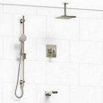 Riobel Zendo KIT6445ZOTQ Type TP thermostaticpressure balance 0.5 coaxial 3-way system hand shower rail with built-in elbow supp