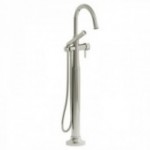 Riobel Momenti MMRD39J 2-way Type T (thermostatic) coaxial floor-mount tub filler with hand shower