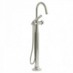 Riobel Momenti MMRD39X 2-way Type T (thermostatic) coaxial floor-mount tub filler with hand shower