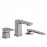 Riobel Equinox TEQ10 3-piece deck-mount tub filler with hand shower trim