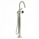 Riobel Momenti TMMRD39X 2-way Type T (thermostatic) coaxial floor-mount tub filler with hand shower