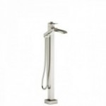 Riobel Zendo TZO39 2-way Type T (thermostatic) coaxial floor-mount tub filler with hand shower trim