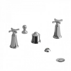 Riobel Momenti MMRD09 4-piece bidet faucet with integrated vacuum breaker