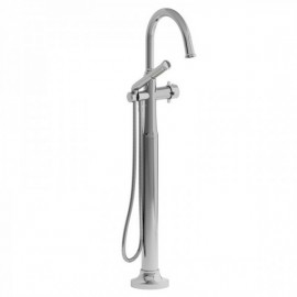 Riobel Momenti MMRD39 2-way Type T (thermostatic) coaxial floor-mount tub filler with hand shower