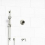 Riobel Momenti KIT1244MMRD 1/2 inch 2-way Type T/P coaxial system with spout and hand shower rail