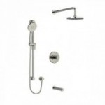 Riobel Riu KIT1345RUTM Type TP thermostaticpressure balance 0.5 coaxial 3-way system with hand shower rail shower head and spout