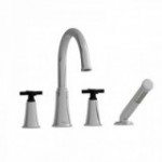 Riobel Momenti MMRD12 4-piece deck-mount tub filler with hand shower