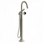 Riobel Momenti MMRD39 2-way Type T (thermostatic) coaxial floor-mount tub filler with hand shower