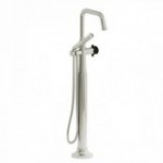 Riobel Momenti MMSQ39 2-way Type T (thermostatic) coaxial floor-mount tub filler with hand shower