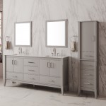 Virta 72 Inch Essence Floor Mount Double Sink Vanity