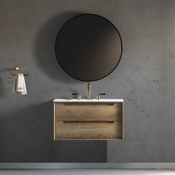 Virta 30 Inch Ashley Wall Hung Single Sink Vanity