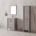 Virta 24 Inch ESSENCE Solid Wood Floor Mount Vanity