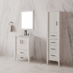 Virta 24 Inch ESSENCE Solid Wood Floor Mount Vanity