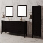 Virta 60 Inch Essence Floor Mount Double Sink Vanity