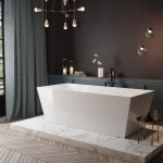 Virta Geneve Freestanding Acrylic 71" Bathtub