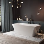 Virta Lisbon Freestanding Acrylic 67" Bathtub