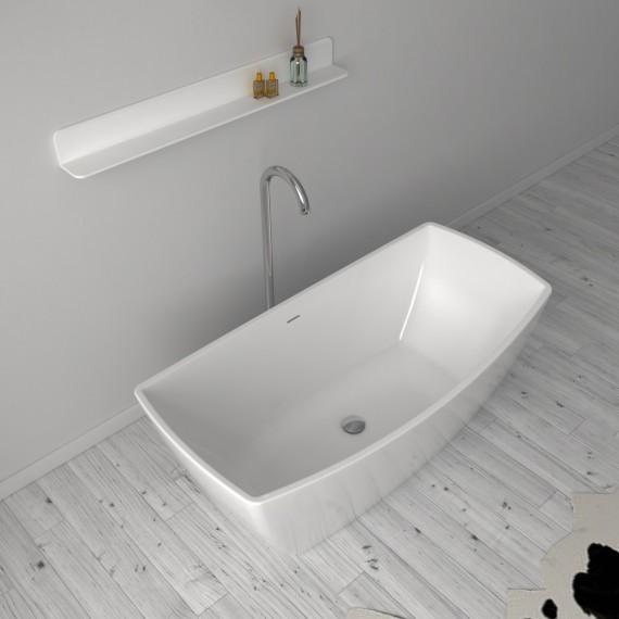 Virta Venice Stone Freestanding Stone Bathtub