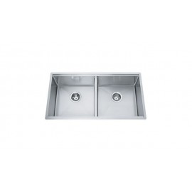 Franke PSX120-33 Sink - Undermount Double Professional 16 gauge with bottom grids board cut mats and colander