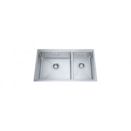 Franke PSX160-30RH Sink - Undermount Two bowl Professional 16 gauge with bottom grids board cut mats and colander