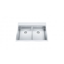 Franke PSX620-31-1 Sink - Topmount Double Professional 16 gauge with bottom grids 1 faucet hole