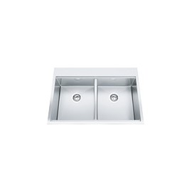 Franke PSX620-31-2 Sink - Topmount Double Professional 16 gauge with bottom grids 2 faucet holes