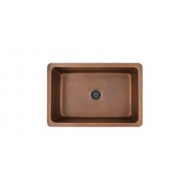 Franke DEJ710-30 16 ga copper single apron front sink