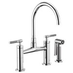 BRIZO LITZE 62543LF ARC SPOUT BRIDGE - KNURLED HANDLE 