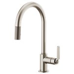 BRIZO LITZE 63044LF ARC SPOUT PULL-DOWN - INDUSTRIAL HANDLE 