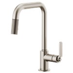 BRIZO LITZE 63054LF SQUARE SPOUT PULL-DOWN - INDUSTRIAL HANDLE 