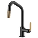 BRIZO LITZE 63064LF ANGLED SPOUT PULL-DOWN - INDUSTRIAL HANDLE 