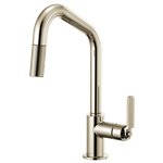 BRIZO LITZE 63064LF ANGLED SPOUT PULL-DOWN - INDUSTRIAL HANDLE 