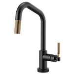 BRIZO LITZE 64063LF ANGLED SPOUT PULL-DOWN WITH SMARTTOUCH - KNURLED HANDLE 