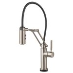 BRIZO SOLNA 64221LF SINGLE HANDLE ARTICULATING ARM KITCHEN FAUCET WITH SMARTTOUC