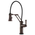 BRIZO ARTESSO 64225LF SINGLE HANDLE ARTICULATING ARM KITCHEN FAUCET WITH SMARTTOUC