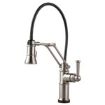 BRIZO ARTESSO 64225LF SINGLE HANDLE ARTICULATING ARM KITCHEN FAUCET WITH SMARTTOUC