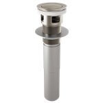 BRIZO RP81628 PUSH POP-UP DRAIN WITH OVERFLOW 