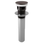 BRIZO RP81628 PUSH POP-UP DRAIN WITH OVERFLOW 