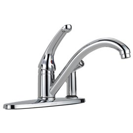 DELTA CLASSIC 336-DST SINGLE HANDLE KITCHEN FAUCET- W/SPRAYER 