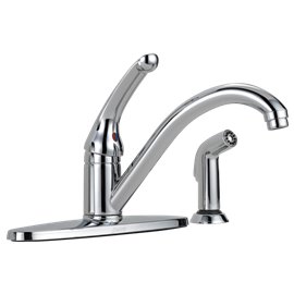 DELTA CLASSIC 436-DST SINGLE HANDLE KITCHEN FAUCET- W/SIDE SPRAYER 