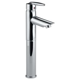 DELTA GRAIL 585LF-V SINGLE HANDLE VESSEL FAUCET W/O DRAIN 