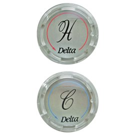 DELTA RP19659 D-BUTTON SET(2)- CLEAR HNDL 