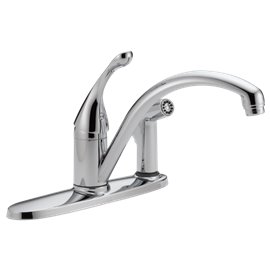 DELTA COLLINS 340-DST 1H KITCHEN FAUCET W/SPRAYER 