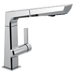 BRIZO PIVOTAL 4193-DST SINGLE HANDLE PULL-OUT KITCHEN FAUCET 