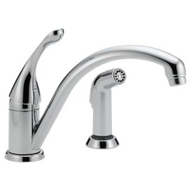 DELTA COLLINS 441-DST 1H KITCHEN FAUCET W/SIDE SPRAYER 