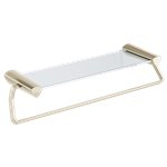 BRIZO ZURA 77480 24" TOWEL BAR WITH GLASS SHELF 