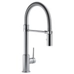 BRIZO TRINSIC 9659-DST SINGLE HANDLE PULL-DOWN KITCHEN FAUCET WITH SPRING SPOUT 