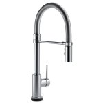 BRIZO TRINSIC 9659T-DST SINGLE HANDLE PULL-DOWN KITCHEN FAUCET WITH SPRING SPOUT WIT