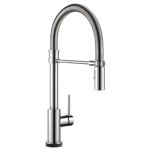 BRIZO TRINSIC 9659T-DST SINGLE HANDLE PULL-DOWN KITCHEN FAUCET WITH SPRING SPOUT WIT